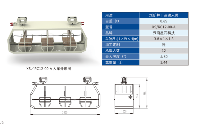 XS／RC12-00-A人车