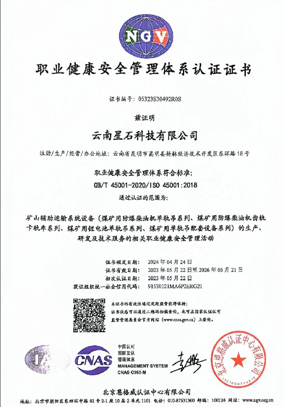 职业健康安全管理体系认证